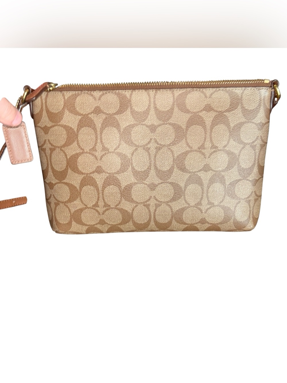 Coach Peyton East West Signature Canvas Swingpack Crossbody - Picture 6 of 9